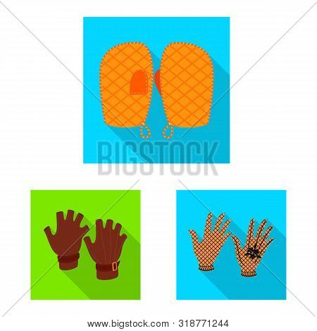 Vector Illustration Of Own And Textile Logo. Set Of Own And Safety Stock Vector Illustration.