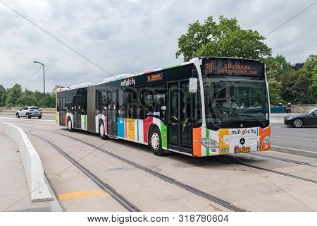 Luxembourg, Luxembourg - June 5, 2019: Multiplicity City Bus In Luxembourg.
