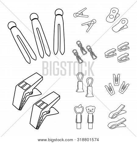 Vector Design Of Housework And Household Sign. Set Of Housework And Collection Stock Symbol For Web.
