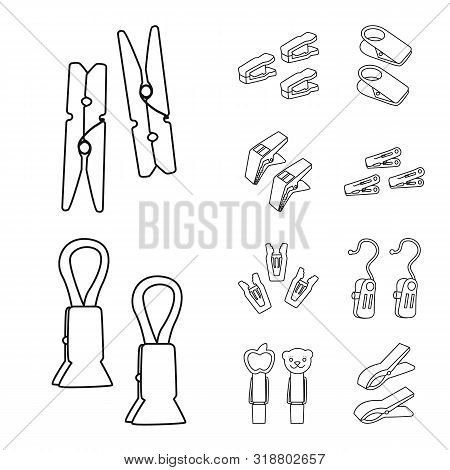Vector Design Of Housework And Household Sign. Set Of Housework And Collection Stock Vector Illustra