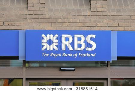 London England - June 5, 2019: Rbs Royal Bank Of Scotland