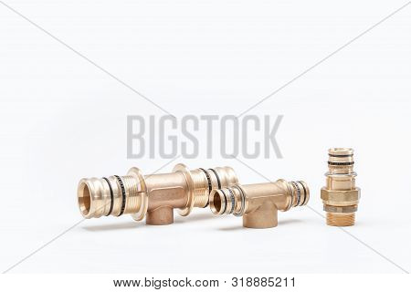 Switch Or Connection Pieces For Water Pipes As Well As Potable Water And Heating
