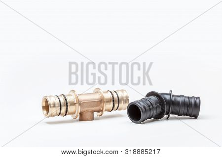 Switch Or Connection Pieces For Water Pipes As Well As Potable Water And Heating