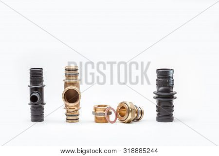 Switch Or Connection Pieces For Water Pipes As Well As Potable Water And Heating