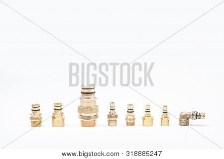 Switch Or Connection Pieces For Water Pipes As Well As Potable Water And Heating