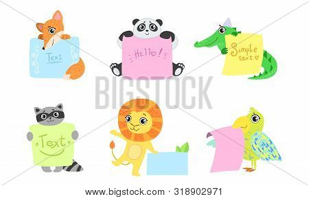 Cute Animals Holding Vector Photo Free Trial Bigstock