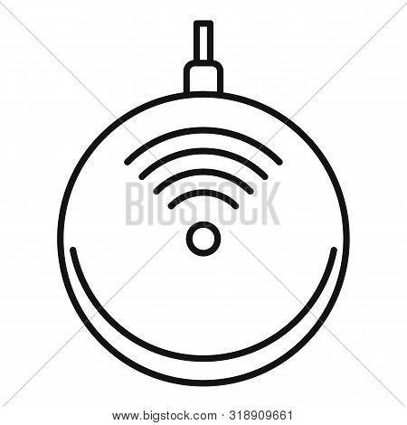 Super Wireless Charger Icon. Outline Super Wireless Charger Vector Icon For Web Design Isolated On W