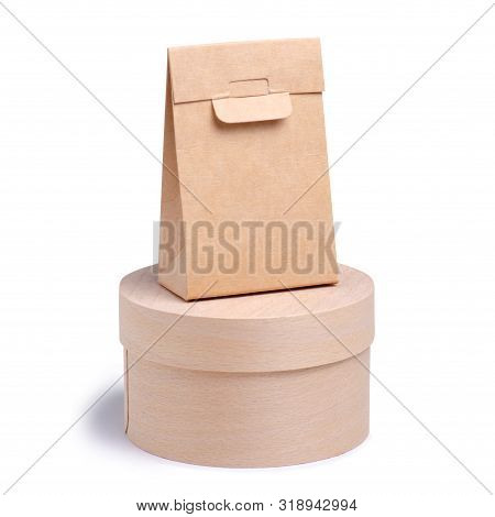 Cardboard Boxes Different On White Background Isolation