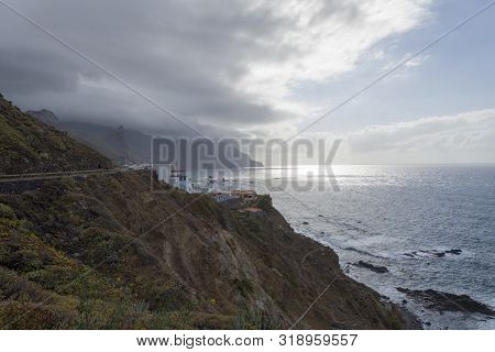 Mountains And Sea On The Island Of Tenerife.