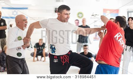 Kapap Instructor Altin Qoku Demonstrates Street Fighting Techniques