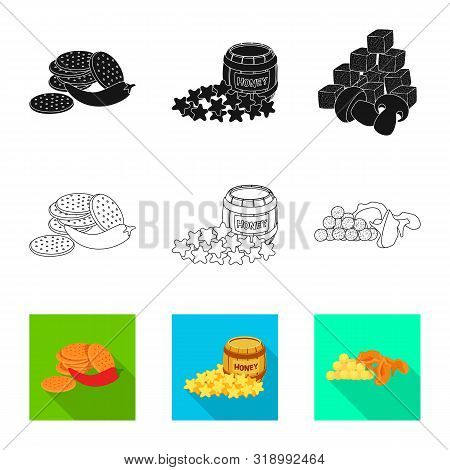Vector Design Of Taste And Seasonin Icon. Set Of Taste And Organic Stock Symbol For Web.