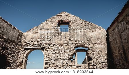 Architectural Detail Of The Cape Espichel Sanctuary