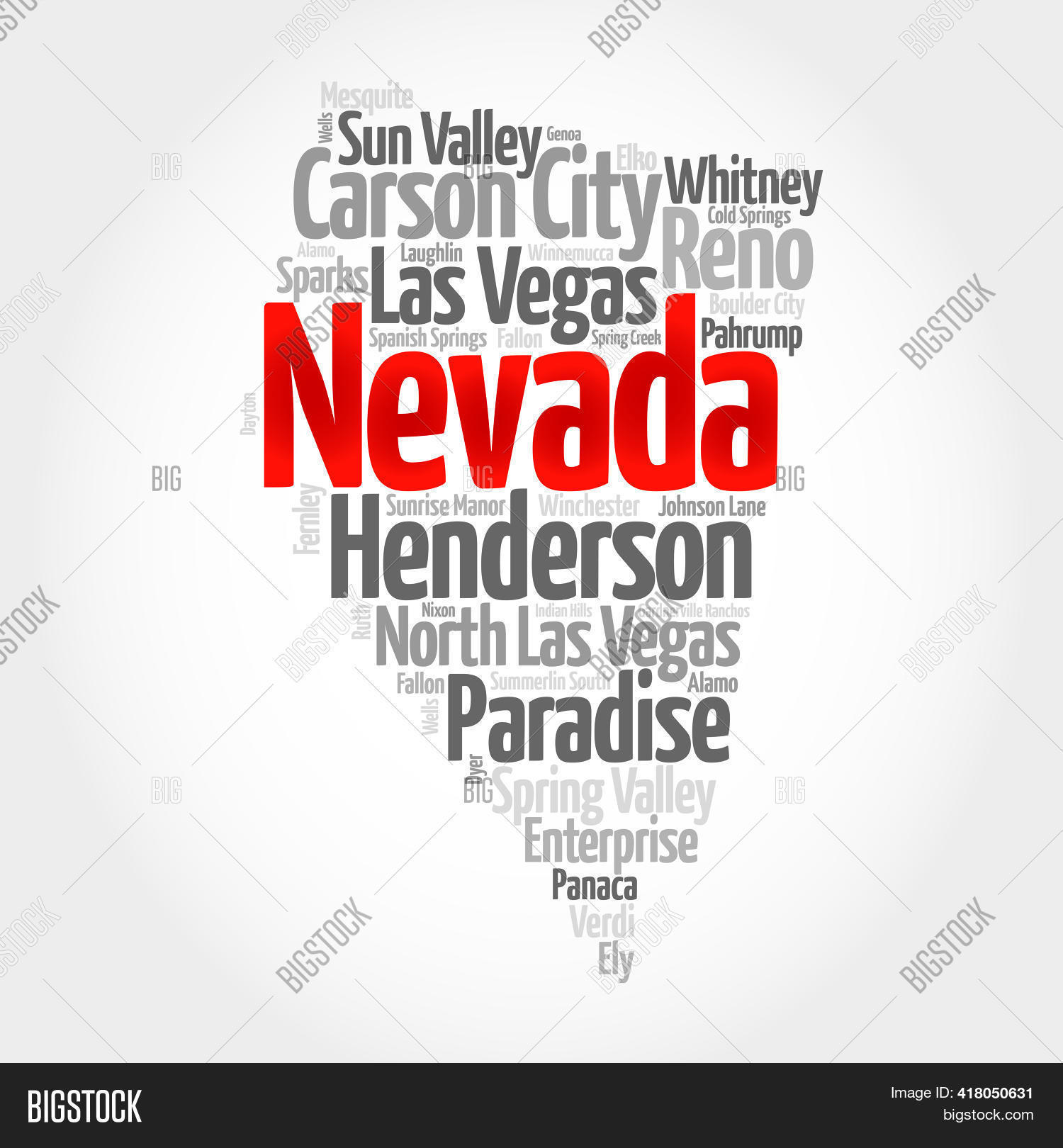 List Cities Nevada Usa Image & Photo (Free Trial) Bigstock