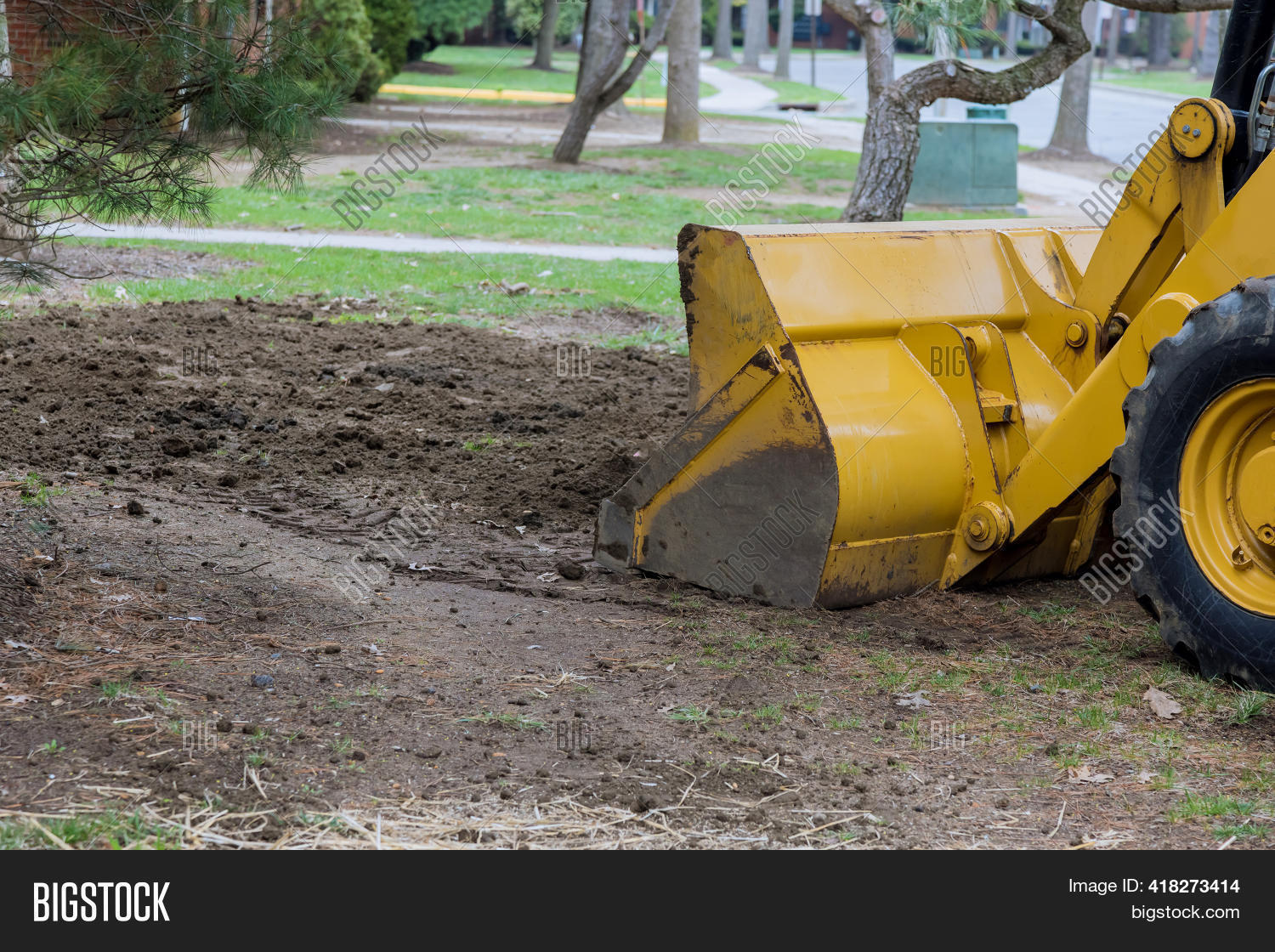 Small Tractor Digging Image & Photo (Free Trial) Bigstock
