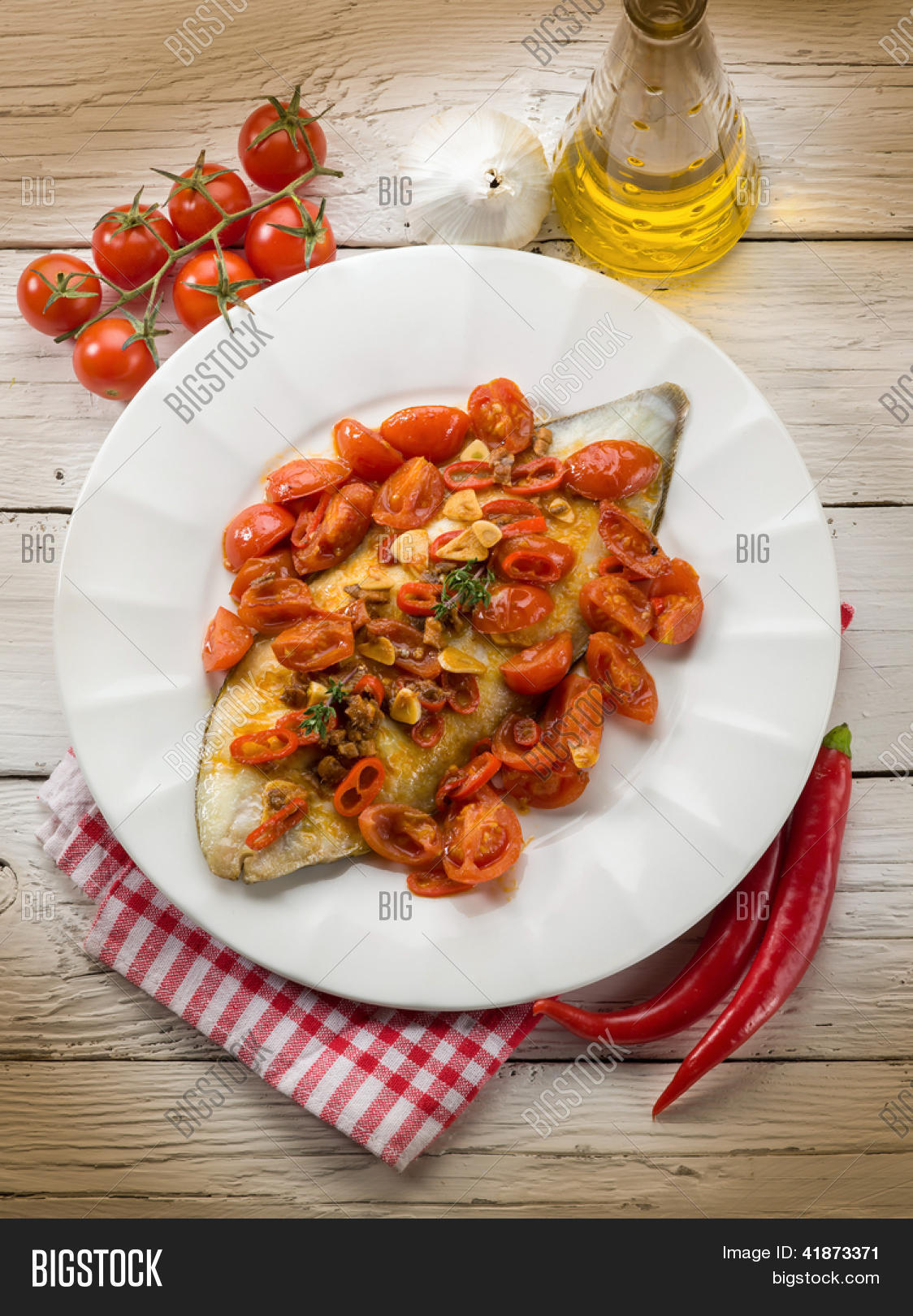 Sole Fish Tomato Image & Photo (Free Trial) Bigstock