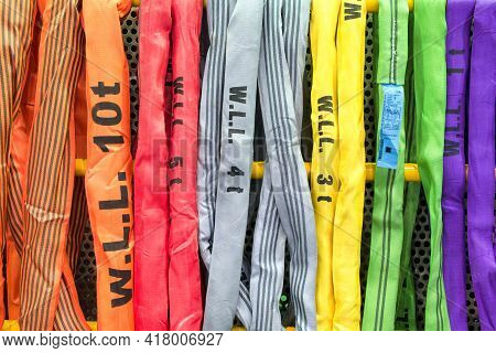 Multi-color Industrial Polyester Sling Cable, Sling Cable Type Round Made From Polyester For Use In 