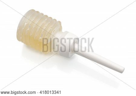 Tube Of Glycerine Micro Enema On White Backround