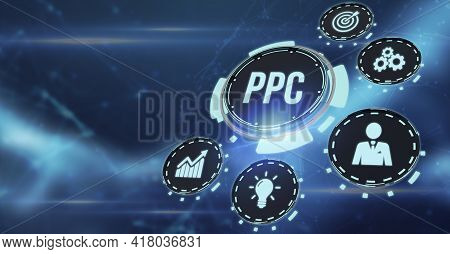 Internet, Business, Technology And Network Concept.pay Per Click Payment Technology Digital Marketin