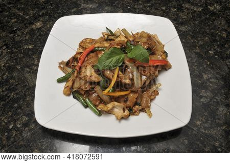 Delicious Thai Cuisine Dish Known As Drunken Noodles