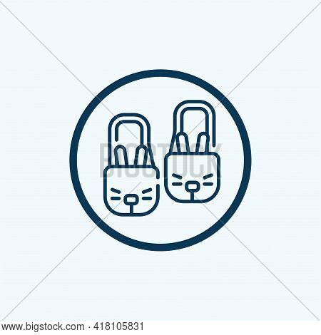 Slippers Icon Isolated On White Background From Hotel Collection. Slippers Icon Trendy And Modern Sl