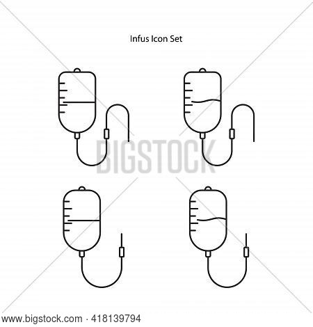 Infuse Icon Set Isolated On White Background. Infuse Icon Thin Line Outline Linear Infuse Symbol For