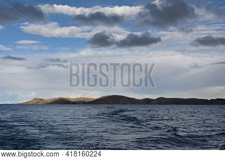 Titicaca Lake Neaer Town Puno. Peru, South America.