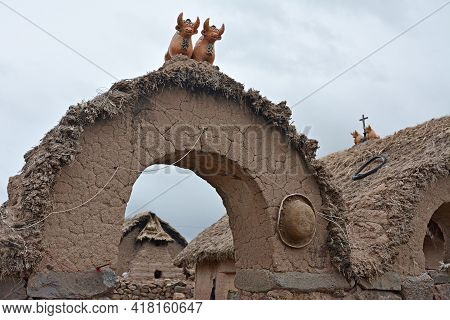 Traditional Peruvian House In The Sacred Valley, Peru.\ntraditional Peruvian House In The Sacred Val