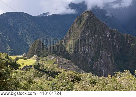 Machu Picchu - The Lost City Of The Incas, Peru.
Machu Picchu, View From Road Of Incas.
Mt Huayna Pi