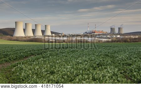 Nuclear Power Plant. Power Station. Nuclear Energy. Mochovce. Slovakia.