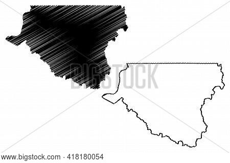 Wetzel County, State Of West Virginia (u.s. County, United States Of America, Usa, U.s., Us) Map Vec