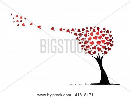 Albero di cuori