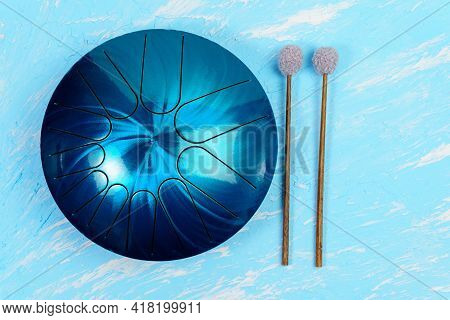 Hang, Handpad, Drum Musical Instrument. Steel Drum, Hangpan, Modern Musical Instrument