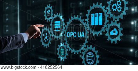 Opc Unified Architecture. Data Transmission In Industrial Networks Concept 2021