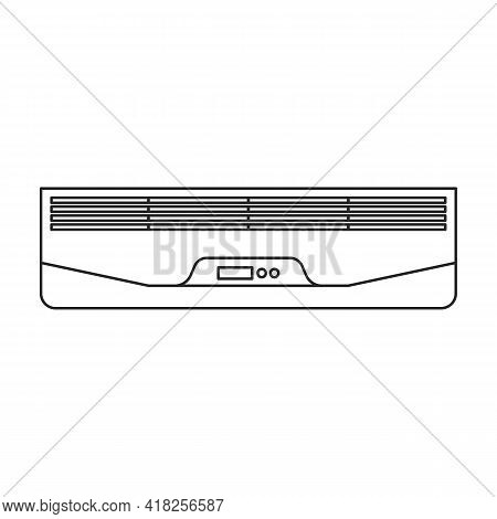 Air Conditioner Vector Outline Icon. Vector Illustration Condition On White Background. Isolated Out