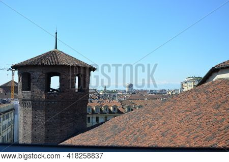 The Old Archecture Of Turin, Panorama, Italy