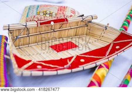 Indian Punjabi Pre Wedding Jago Ceremony Item Close Up