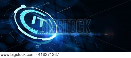 It Consultant Presenting Tag Cloud About Information Technology 3d Illustration