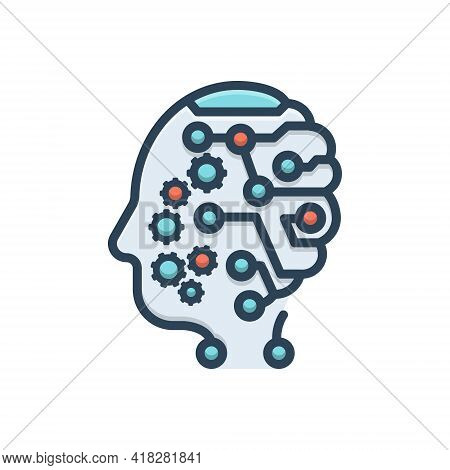 Color Illustration For Mind Headpiece Nous Wit Sense Intellect