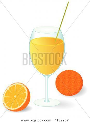 Orangensaft im Glas