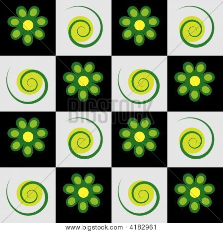 Seamless Background Blumen und Blätter