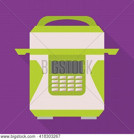 Vector Illustration Of Multicooker And Cooker Icon. Graphic Of Multicooker And Appliance Stock Symbo