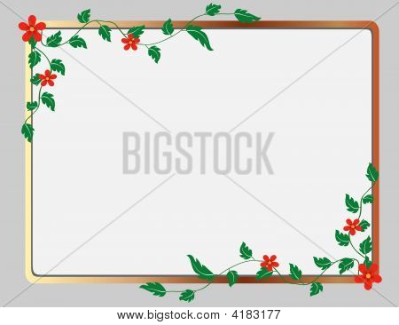 der Rahmen in Form von florales ornament