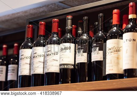 Logroño, Spain: 2021 April 26: Tasting In A Boutique Wine Store In Logroño In The Rioja Pdo Region I
