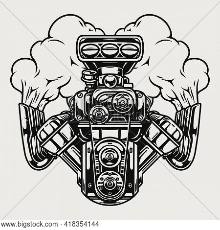 Hot Rod Powerful Vector & Photo (Free Trial) | Bigstock