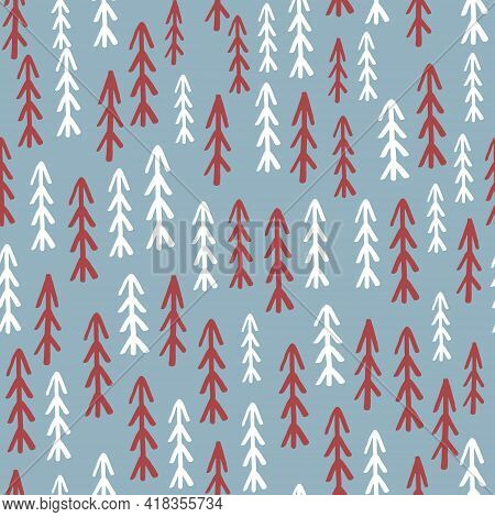 Winter Seamless Pattern. Holiday Creative Texture For Fabric, Wrapping Paper, Textile. Vector Illust