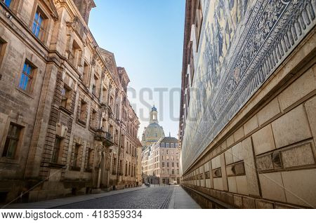 The historic center of Dresden. Germany