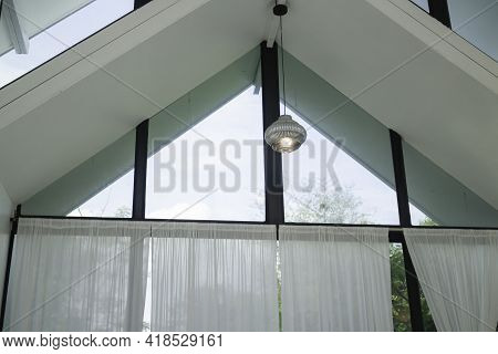 Light Lamp Hanging From The Ceiling, Stock Photo