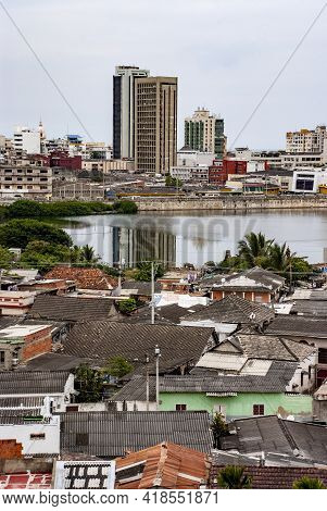 Top View Of Cartagena, Known In The Colonial Era As Cartagena De Indias - Colombia. 26th Of April 20