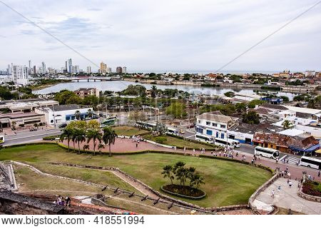 Top View Of Cartagena, Known In The Colonial Era As Cartagena De Indias - Colombia. 26th Of April 20