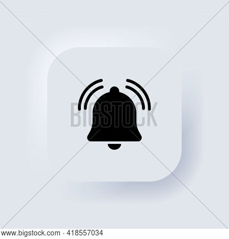 Notification Sticker. Notification Bell Icon For Incoming Inbox Message. Bell Ring For Alarm Clock A